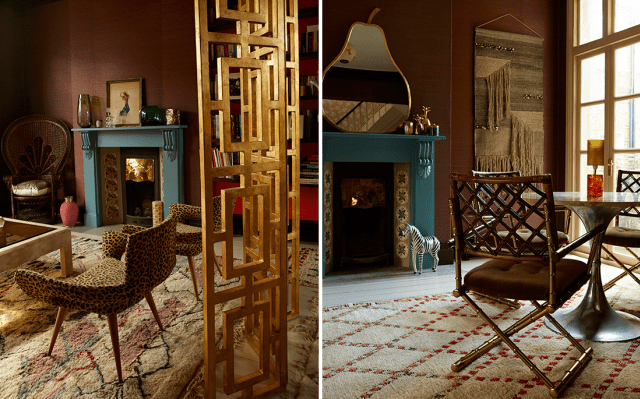 Interior photographer London Graham Atkins-Hughes Photographs The living room of Kate Montana, photographed for The Sunday Times Style Magazine