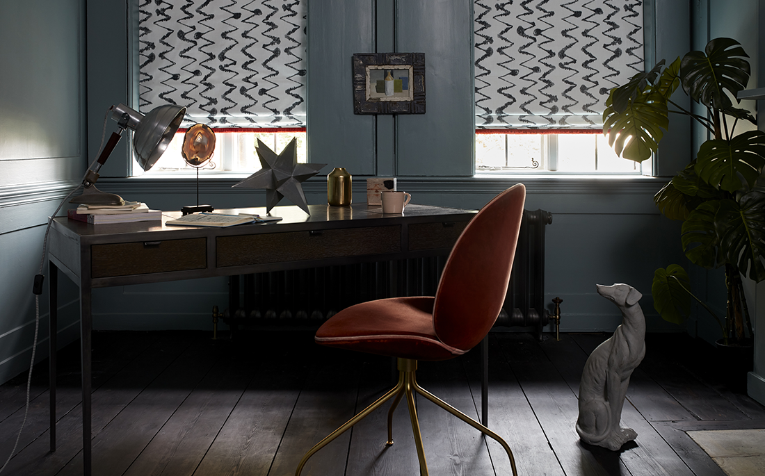 Interior Lifestyle photography for Hillarys featuring Abigail Ahern fabrics
